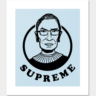 Ruth Bader Ginsberg is Supreme (RBG) Posters and Art